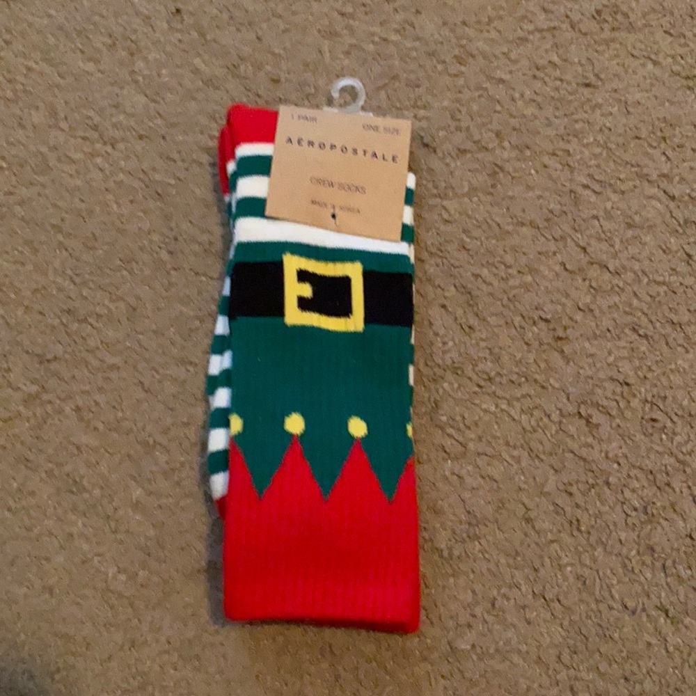 Aeropostale Christmas “Elf” socks- One Size-NWT